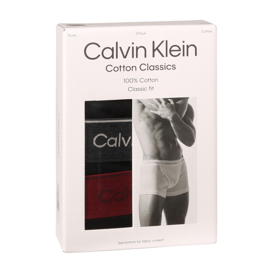 3PACK Boxers para hombre Calvin Klein negro (NB4002A-PRU)