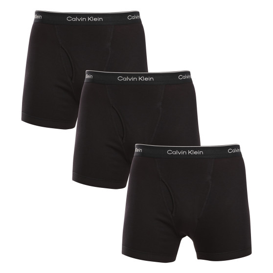 3PACK Boxers para hombre Calvin Klein negro (NB4003A-001)