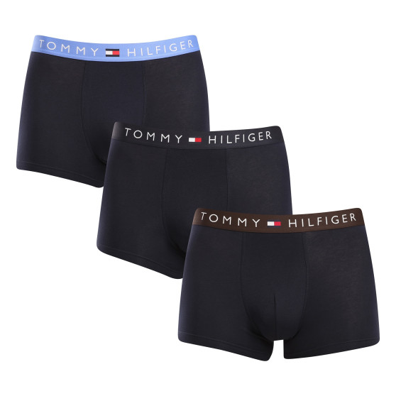 3PACK Boxers para hombre Tommy Hilfiger azul oscuro (UM0UM03181 0X0)