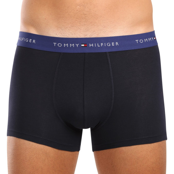 3PACK Boxers para hombre Tommy Hilfiger azul oscuro (UM0UM02763 0WN)