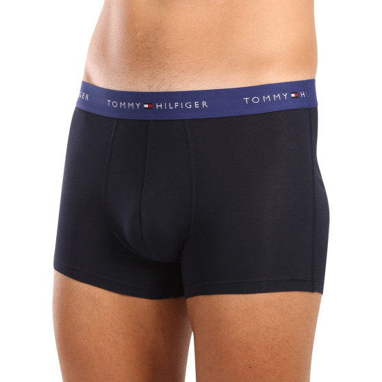 3PACK Boxers para hombre Tommy Hilfiger azul oscuro (UM0UM02763 0WN)