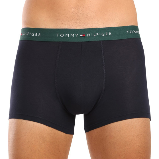 3PACK Boxers para hombre Tommy Hilfiger azul oscuro (UM0UM02763 0WN)