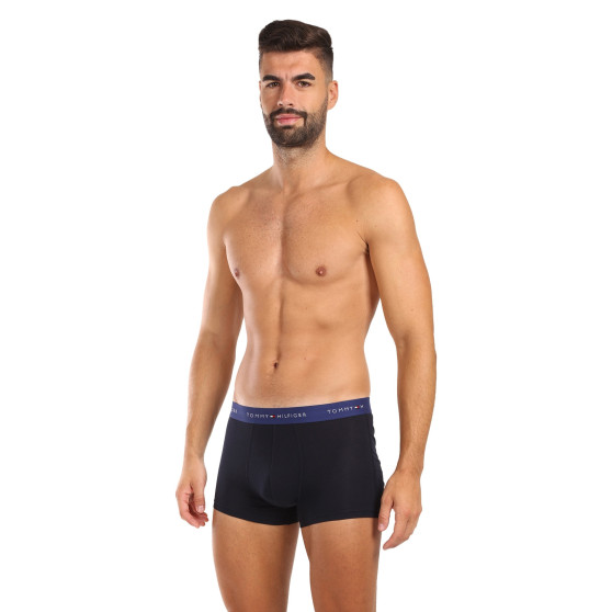 3PACK Boxers para hombre Tommy Hilfiger azul oscuro (UM0UM02763 0WN)