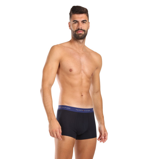 3PACK Boxers para hombre Tommy Hilfiger azul oscuro (UM0UM02763 0WN)