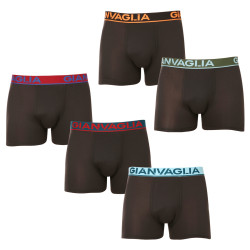 5PACK Boxers para hombre Gianvaglia negro (GVG-5010)