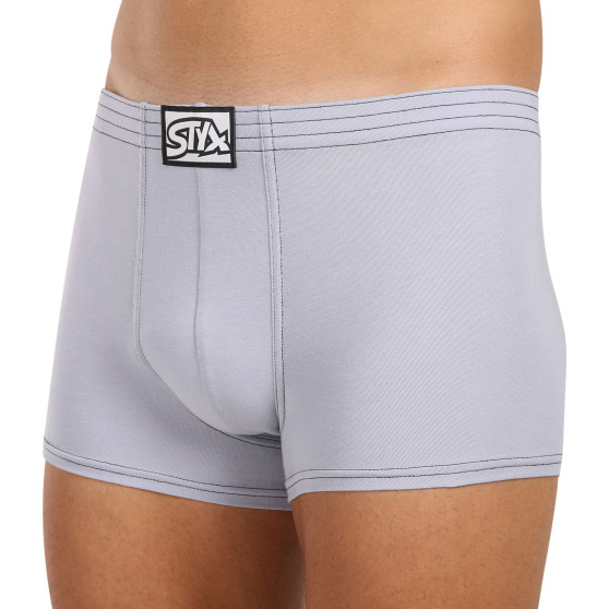 Boxers para hombre Styx goma clásica gris claro (Q1067)