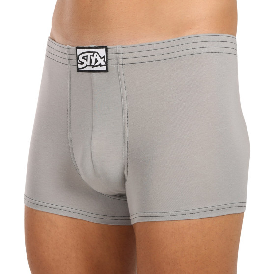 Boxers para hombre Styx goma clásica gris claro (Q1062)